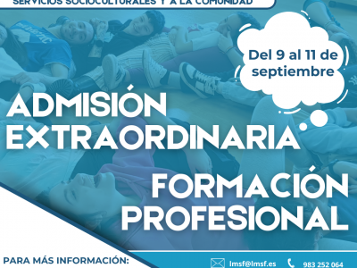 Admisión Extraordinaria FP Curso 2025-2026