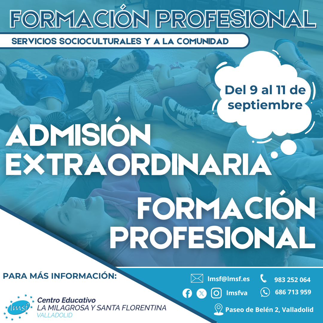 Admisión Extraordinaria FP Curso 2025-2026
