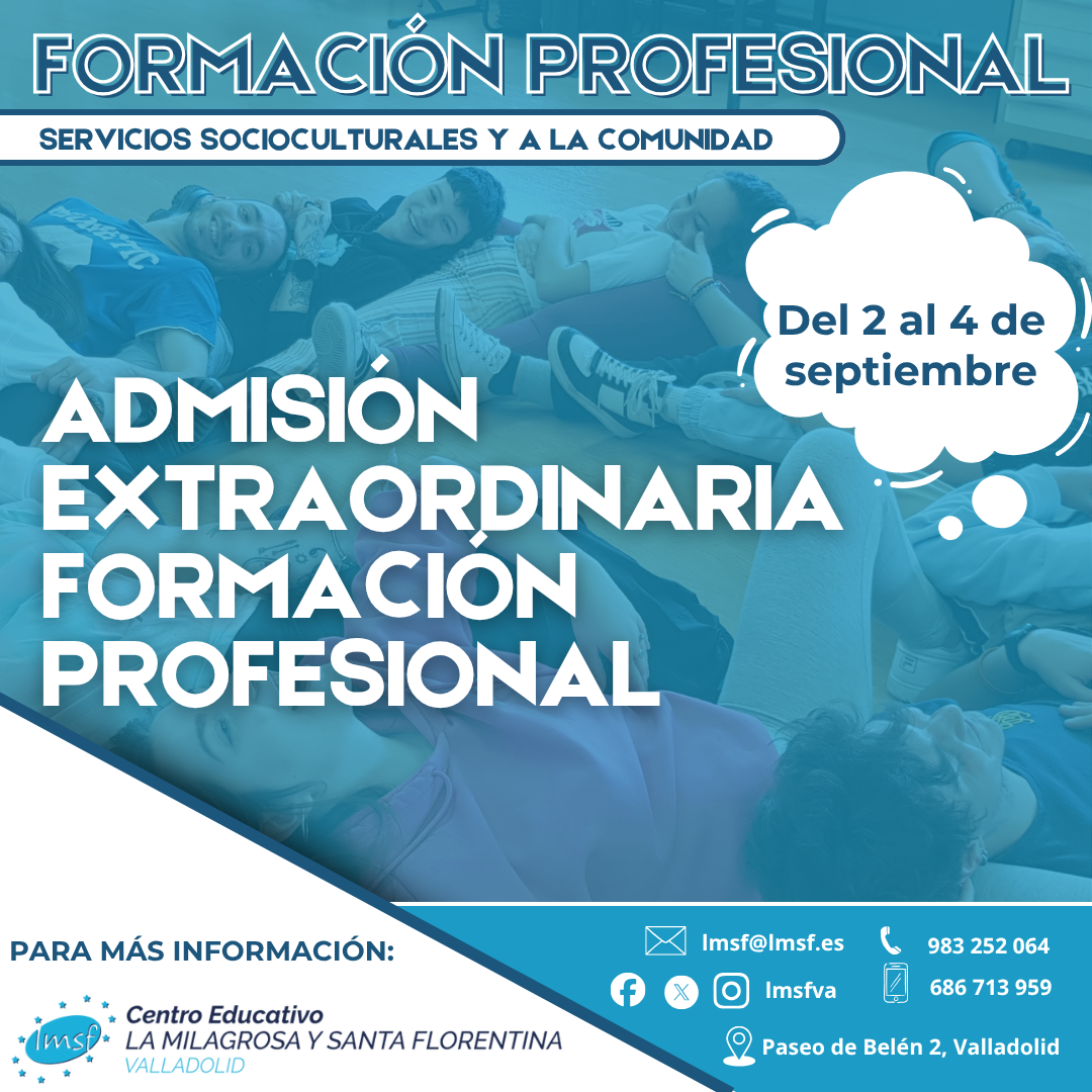 Admisión Extraordinaria FP Curso 2026-2027